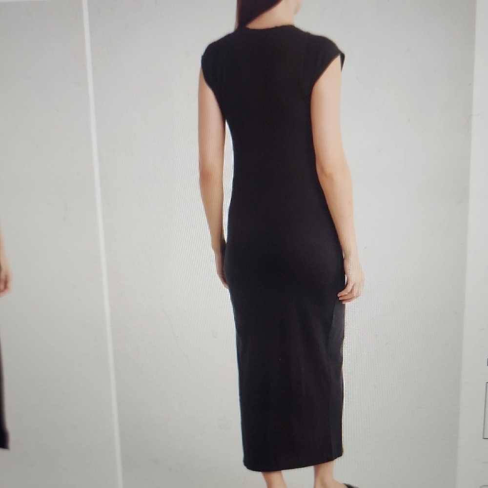 FRAME Muscle Cap Sleeve Maxi Dress Size M - Picture 3 of 6